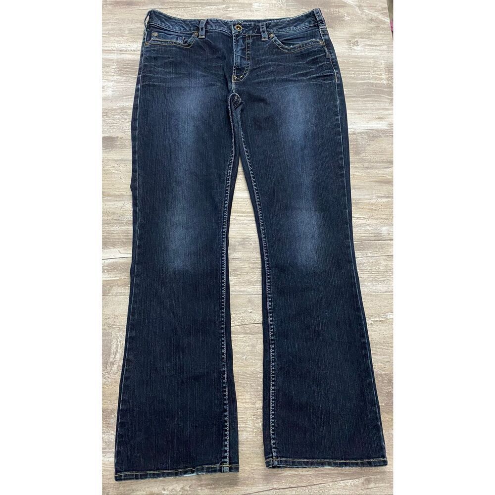 Silver Pioneer Bootcut Jeans Low Rise Dark Wash Women’s Size 16/33
